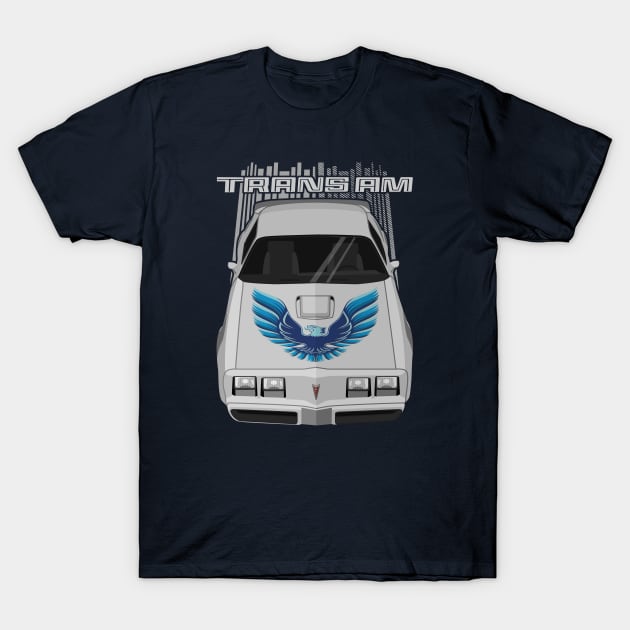 Firebird Trans Am 79-81 - silver and blue T-Shirt by V8social